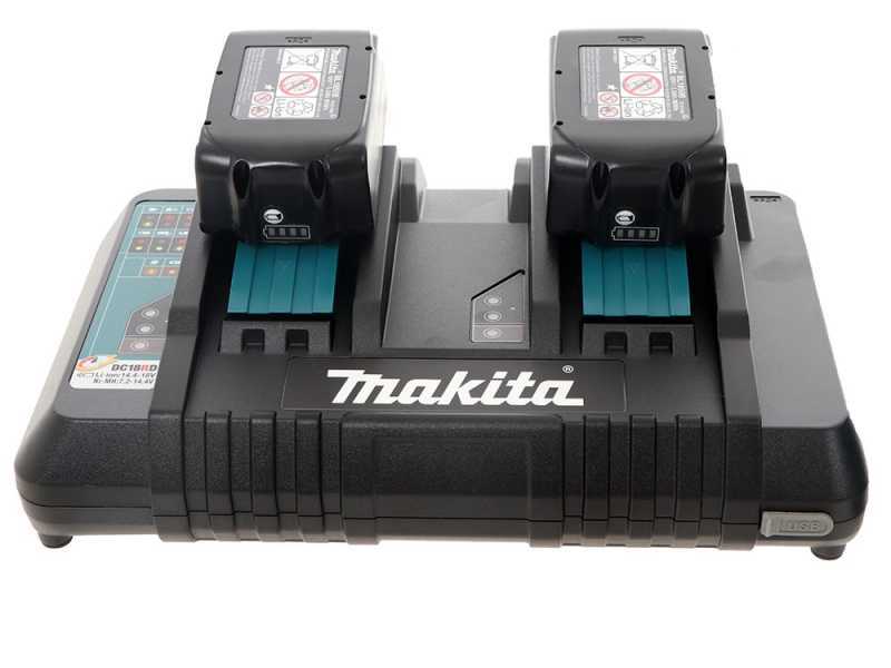 Makita DCU180 - Batteriebetriebene Motorschubkarre auf R&auml;dern - mit Wanne - Akku 5Ah/18V(2x18v)